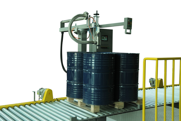 300公斤自动液体灌装机 称重式灌装机 摆臂型灌装机 灌装流水线