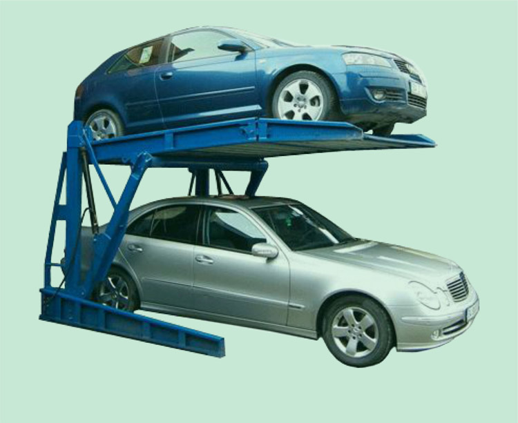 LAIBEI家用立体停车简易升降立体车库 俯仰式两柱双层机械停车位