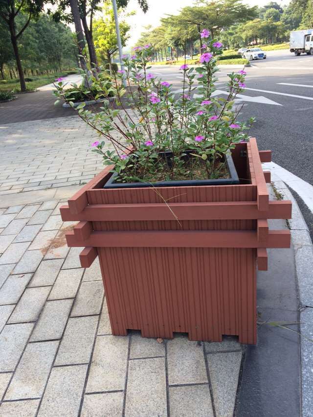 塑木花箱 防腐花箱 道路隔离花箱 防水花盆