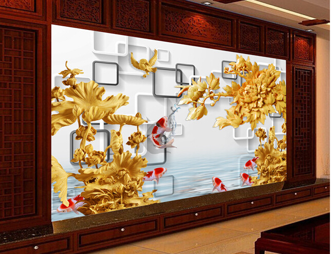 主题酒店电视背景墙壁画 3D主题酒店墙纸定制 主题酒店个性墙纸定制