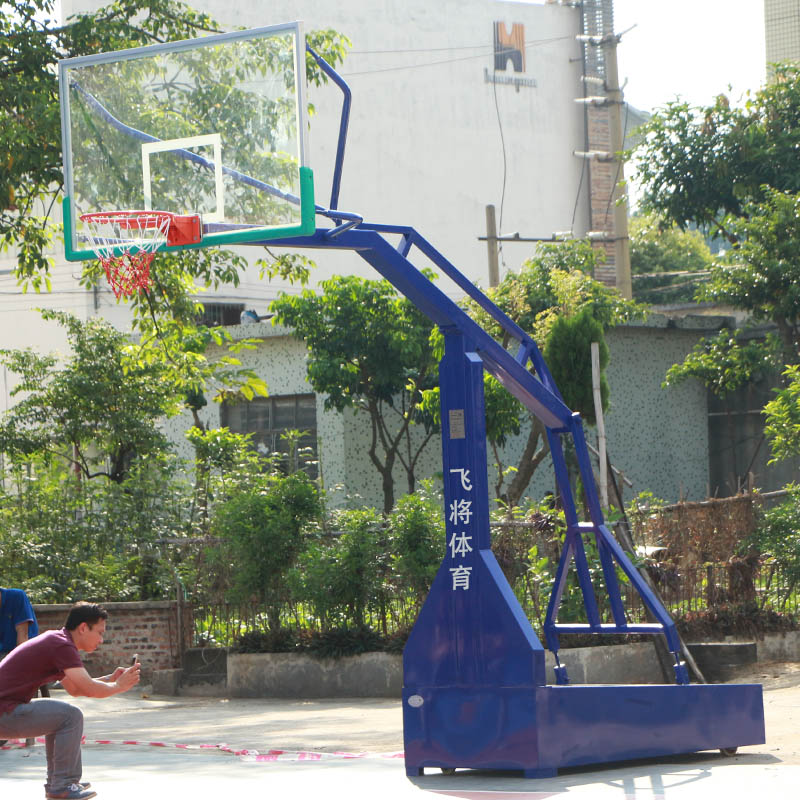广州移动式篮球架厂家FJ-004仿液压篮球架