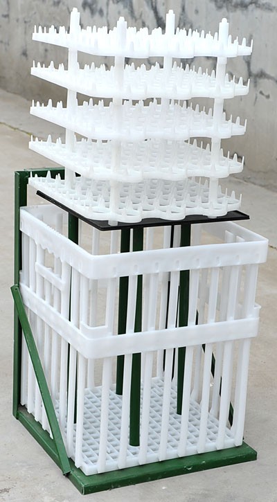 厂家供应塑料大鸡笼子 鸡鸭鹅周转运输塑料笼子