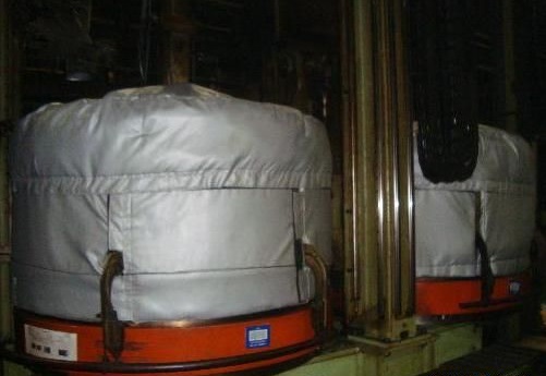 三明华橡硫化机上热板保温套，淄博热盾，厂家定制