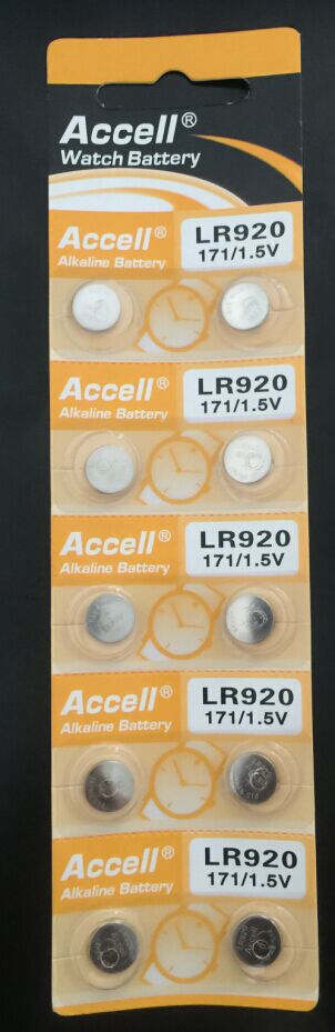 ACCELL:AG6LR920碱性钮扣电池