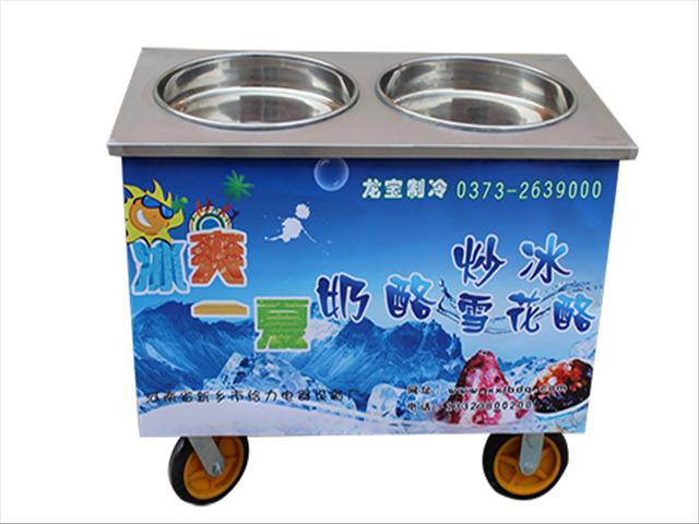 商丘 制冷快 耐高温 双锅炒酸奶机+炒冰机 生产厂家 直销