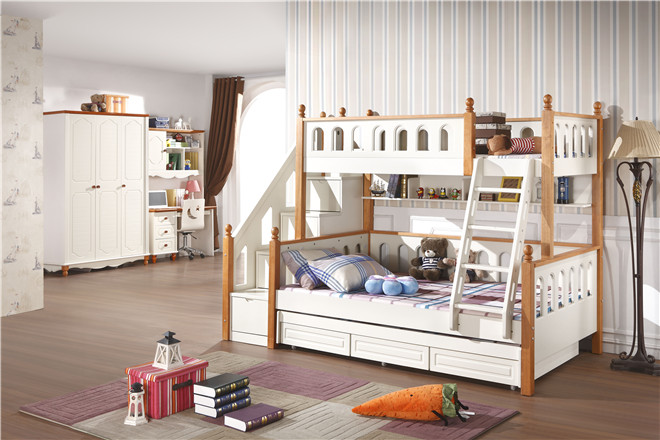 儿童高低床实木儿童上下床1.2 1.5米子母床厂家直销