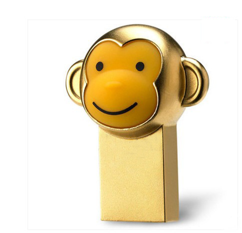 2016新款生肖猴年U盘 金属纪念版USB3.0金猴U盘 创意猴子礼品优盘 按客户要求定制logo