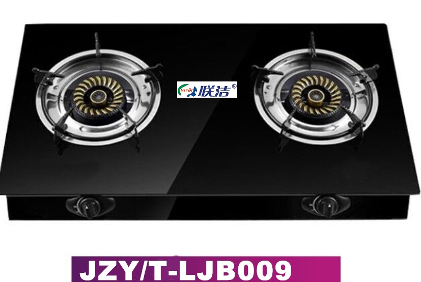 中山联洁牌台式玻璃双眼灶型号JZY/T-LJB009
