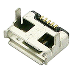 MICRO USB 5P母座插板AB型加高DIP直脚2.0mm