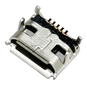 MICRO USB 5P母座插板牛角型7.2-6.6