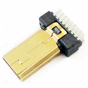 HDMI 19P公头夹板1.0加长型