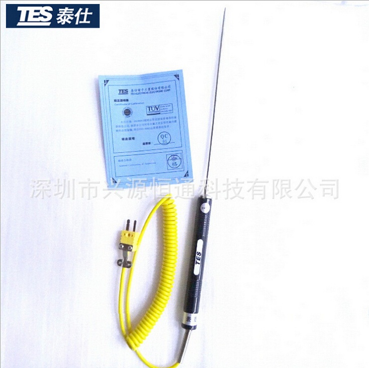 中国台湾泰仕NR81539尖头插入式针式液体热电偶探头