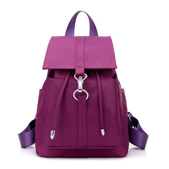 2016新款女包尼龙双肩包防水韩版女士背包紫色书包时尚小包包批发