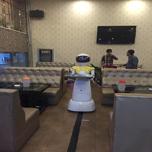 陕西送餐机器人型号有哪些——买送餐机器人到宁夏盛仕智能科技公司