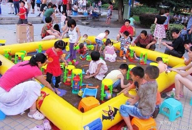 四川成都广场决明子沙滩池玩具池子多用组合充气沙滩池价格