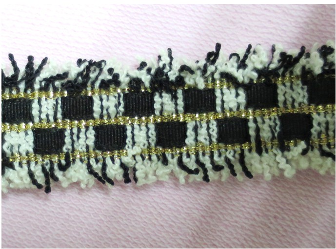 专业厂家编织带定制 韩国须须毛边带 精密加工涤纶编织带