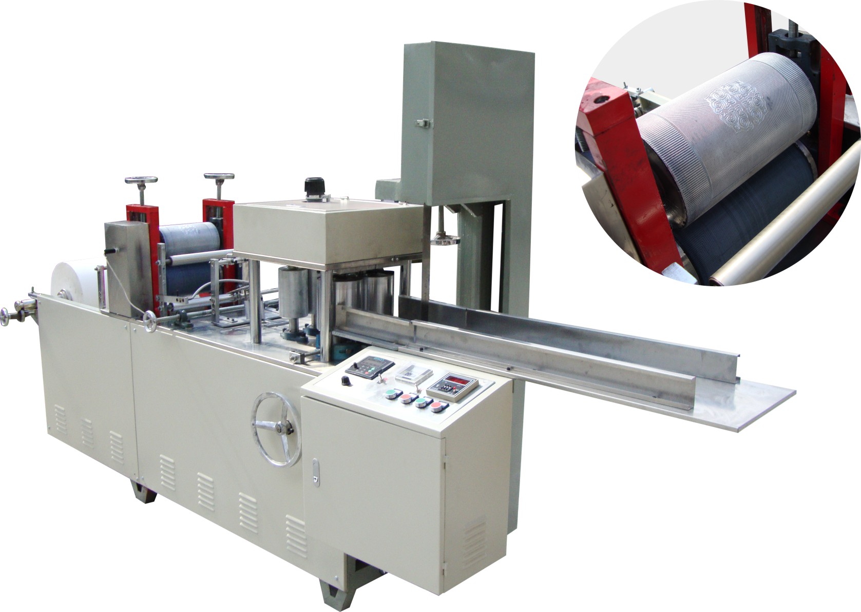 供应久业JY-C230型全自动餐巾纸压花印刷折叠机