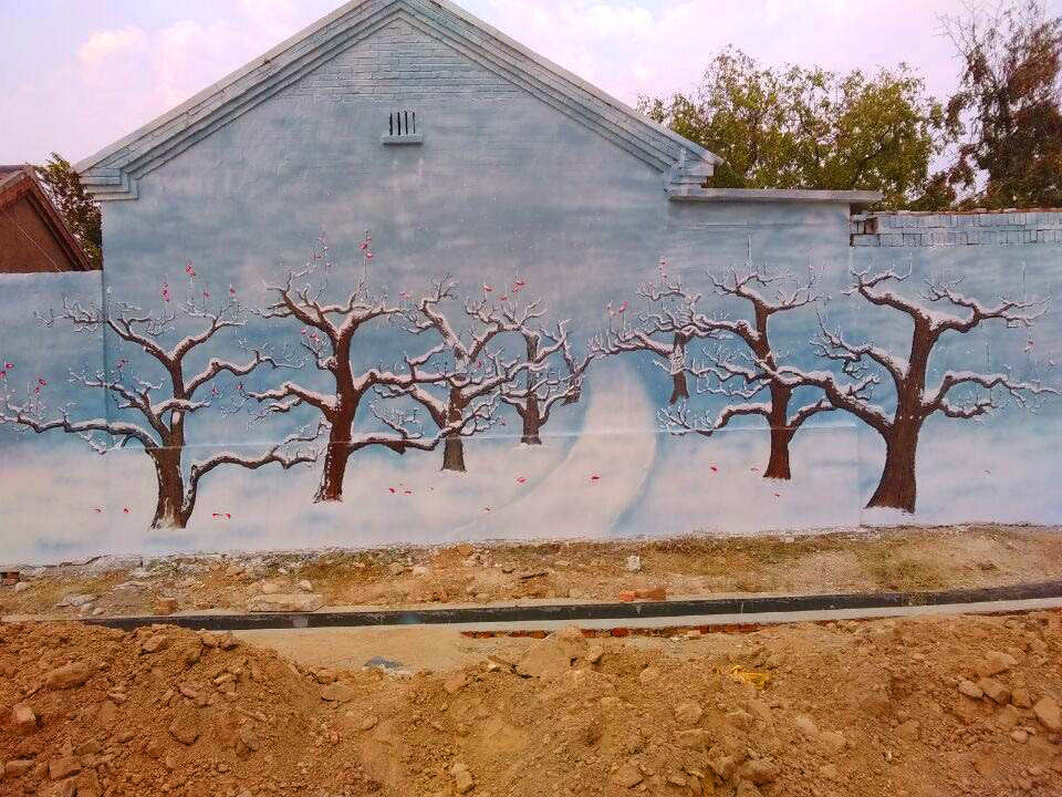 专业画农村文化墙，手绘墙体彩绘校园墙体画