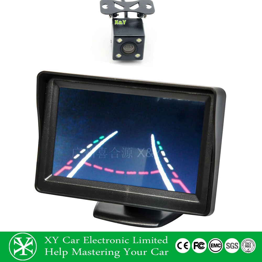 源喜 倒车摄像头 车载可视镜头带动态标尺摄像头 XY-1688M