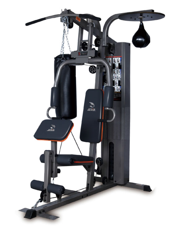 JX-1303三人站综合训练器 室内健身器材 家用健身器材 多功能健身器材