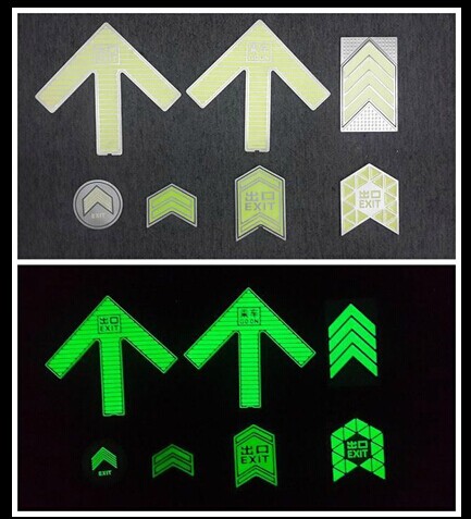 设计、制作、加工地铁蓄光导向系统标识 地铁常用夜光标识标牌