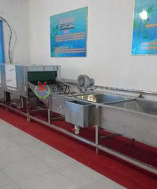 消毒公司餐具配送投资小利润大 北京鹏飞提供专业流水线洗碗机