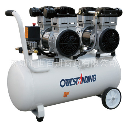 奥突斯OTS-1500*2-60L静音无油空压机 3000W全铜线气泵工业压缩机