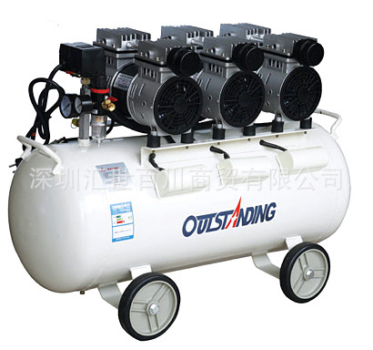奥突斯OTS-550*3-65L 静音无油空压机空气压缩机小型 3P铜线气泵
