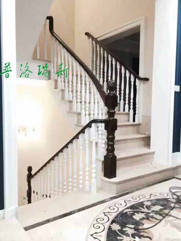 惠州实木楼梯|家庭楼梯现场安装图片