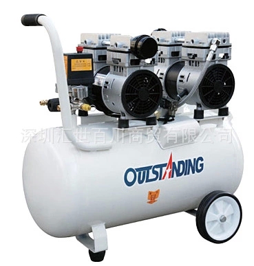 奥突斯OTS-750*2-50L静音无油空压机小型1500W铜线气泵 2P无油压缩机
