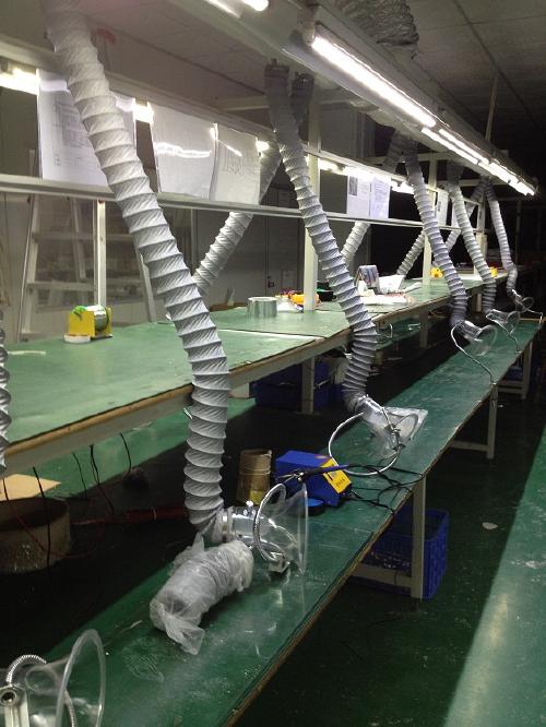 深圳焊锡烟雾排烟系统，焊锡排烟系统管道排风