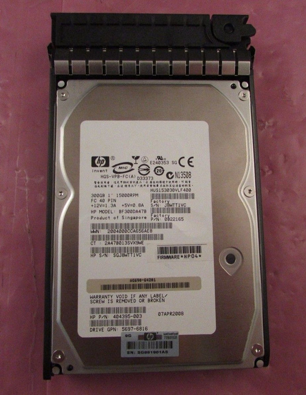 HP 454411-001 300GB 15K Hot Swap FC 3.5' 硬盘