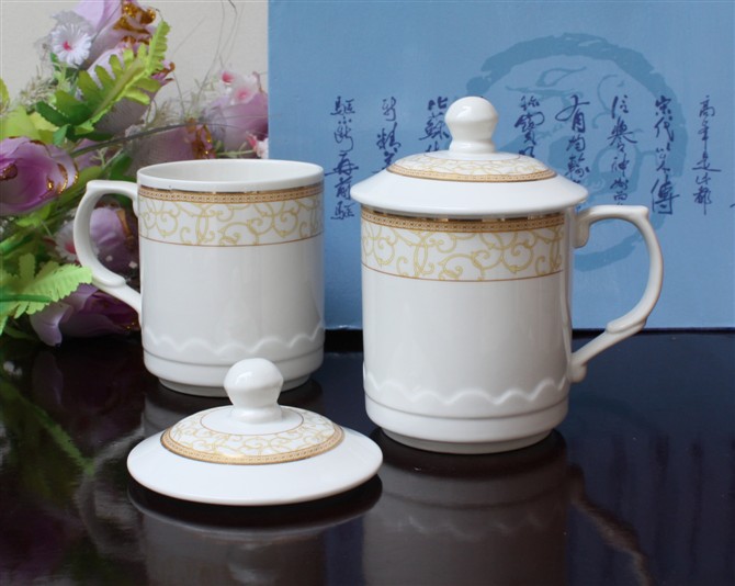 商务礼品陶瓷茶杯 高档陶瓷茶杯价格 定做广告礼品陶瓷茶杯