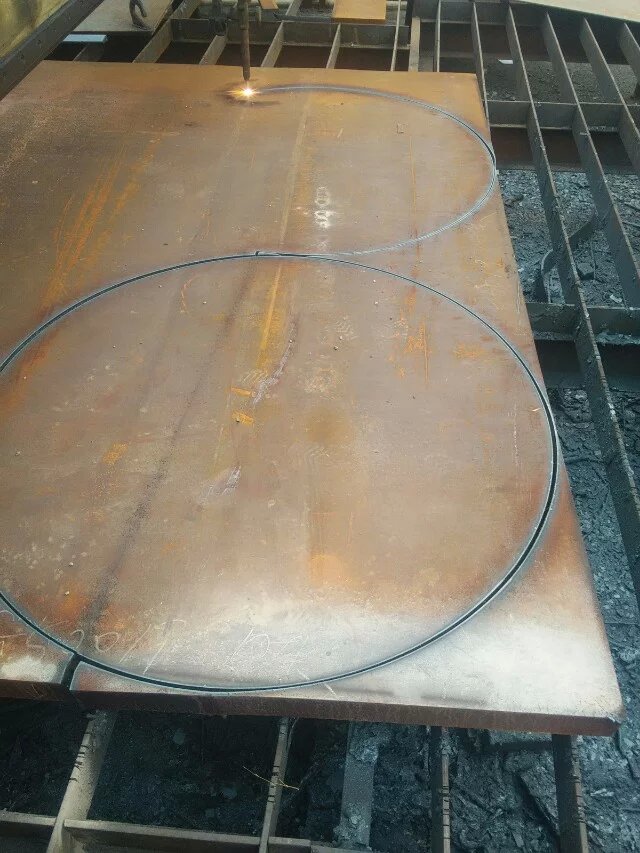 舞钢产Q345R钢板 110MM厚 130mM钢板切割加工