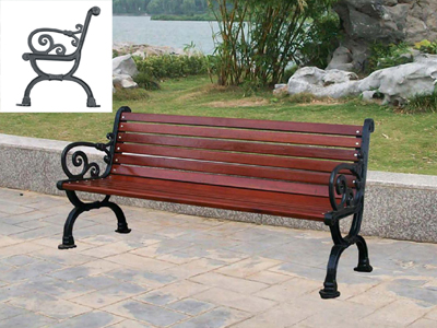 供应天盈环境热销TYB系列塑木防腐木公园椅户外休闲桌椅套
