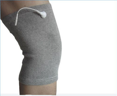 银纤维导电按摩护膝 针灸理疗银纤维护膝 电极护膝