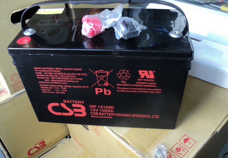 进口CSB蓄电池GP121000/12V100AH报价