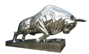 不锈钢动物雕塑来卓美工艺精