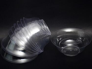 一次性水晶碗 供应圆形注塑透明环保塑料碗 高档打包包装碗批发