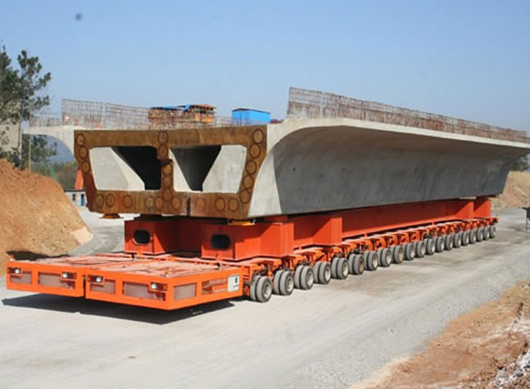重庆到上海大件运输物流货运公司-大型设备底板托板车运输