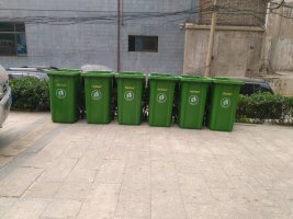垃圾桶|潍坊果皮箱|240L塑料垃圾桶|潍坊环卫垃圾桶|山东海硕