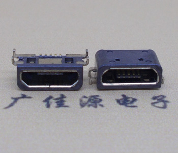 深圳迈克USB接口 MICRO USB防水母座B型全包插板四脚