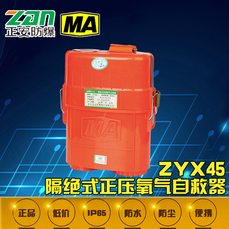 ZYX45隔绝式压缩氧气自救器/45分钟防护