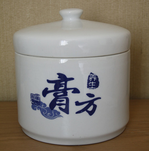 陶瓷茶叶罐 密封罐 蜂蜜罐 液体罐中药膏方陶瓷罐定做厂家 规格齐全