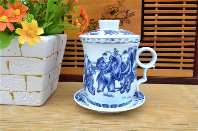定做陶瓷会议茶杯 办公陶瓷杯 *典纪念陶瓷茶杯厂
