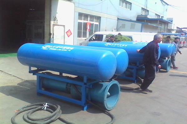大面积排水浮筒式轴流泵/浮筒轴流泵应用