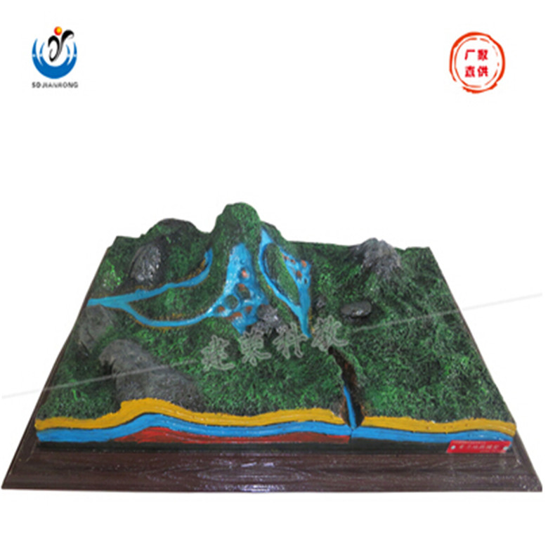 煤和石油地形地貌地理教室十八种地形地貌模型