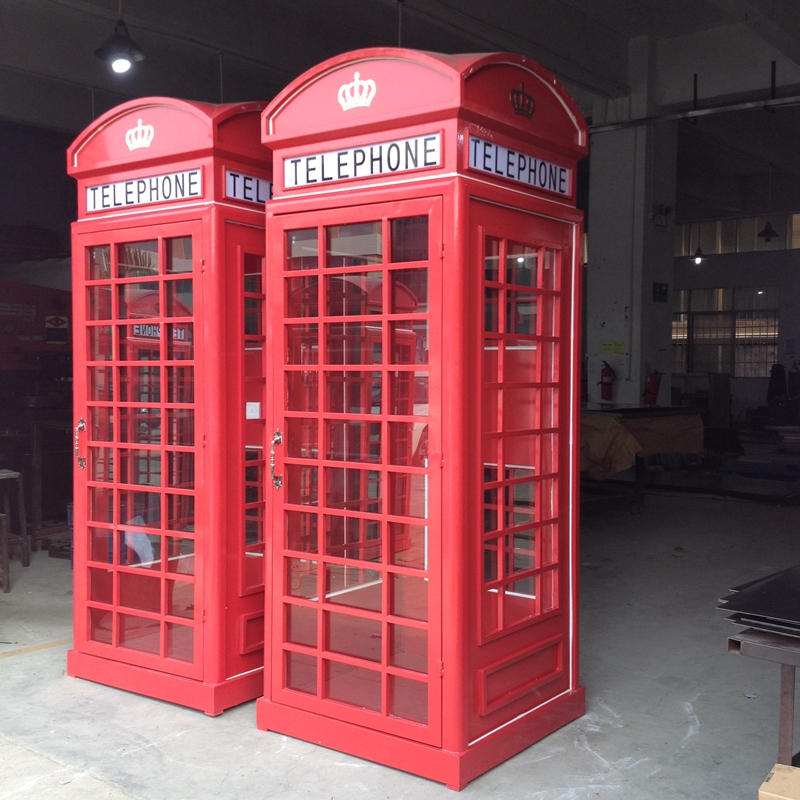 英国复古电话亭，英国红色电话亭