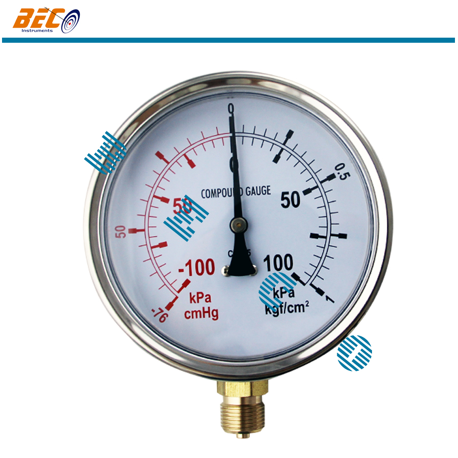 厂家直供YW系列温度压力表 温度压力一体表 地暖设备温压表
