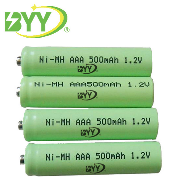 镍氢aaa电池500mAh1.2v电动玩具家用小电器7号电池